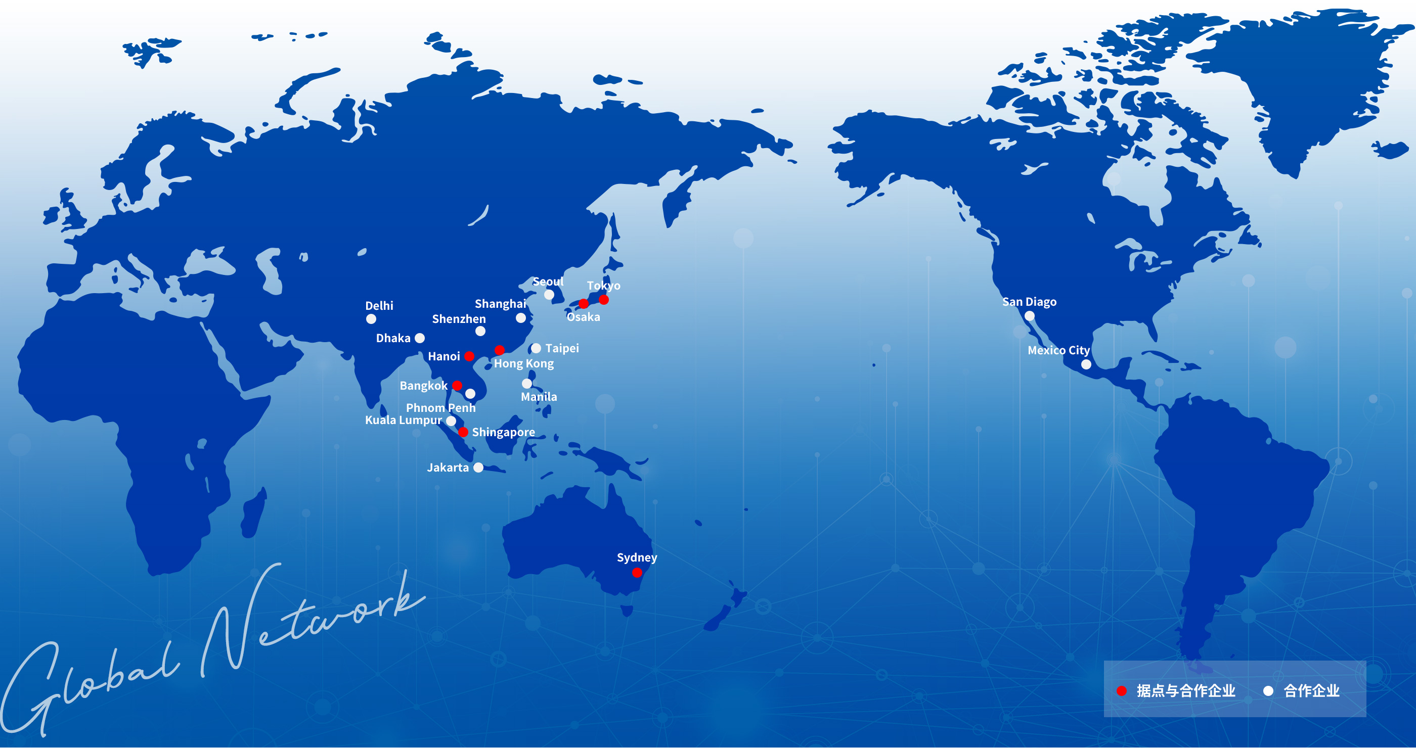 Global Network map