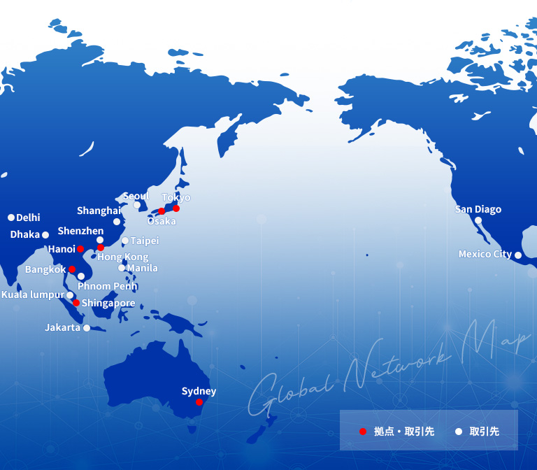 Global Network map
